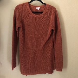 Burnt Orange Knit Sweater